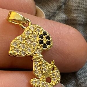 14k gold Snoopy Pendant